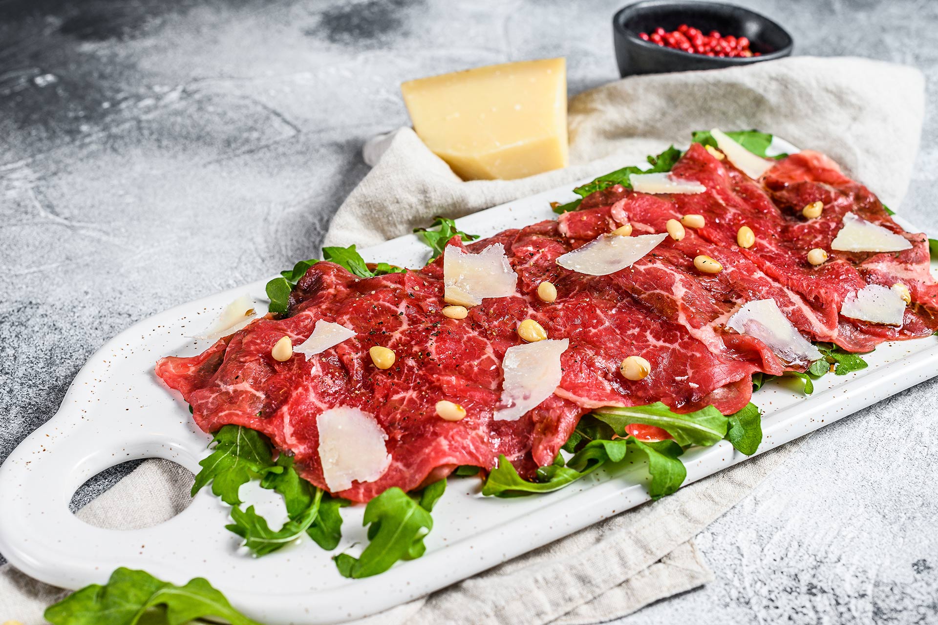 carpaccio rucola e grana