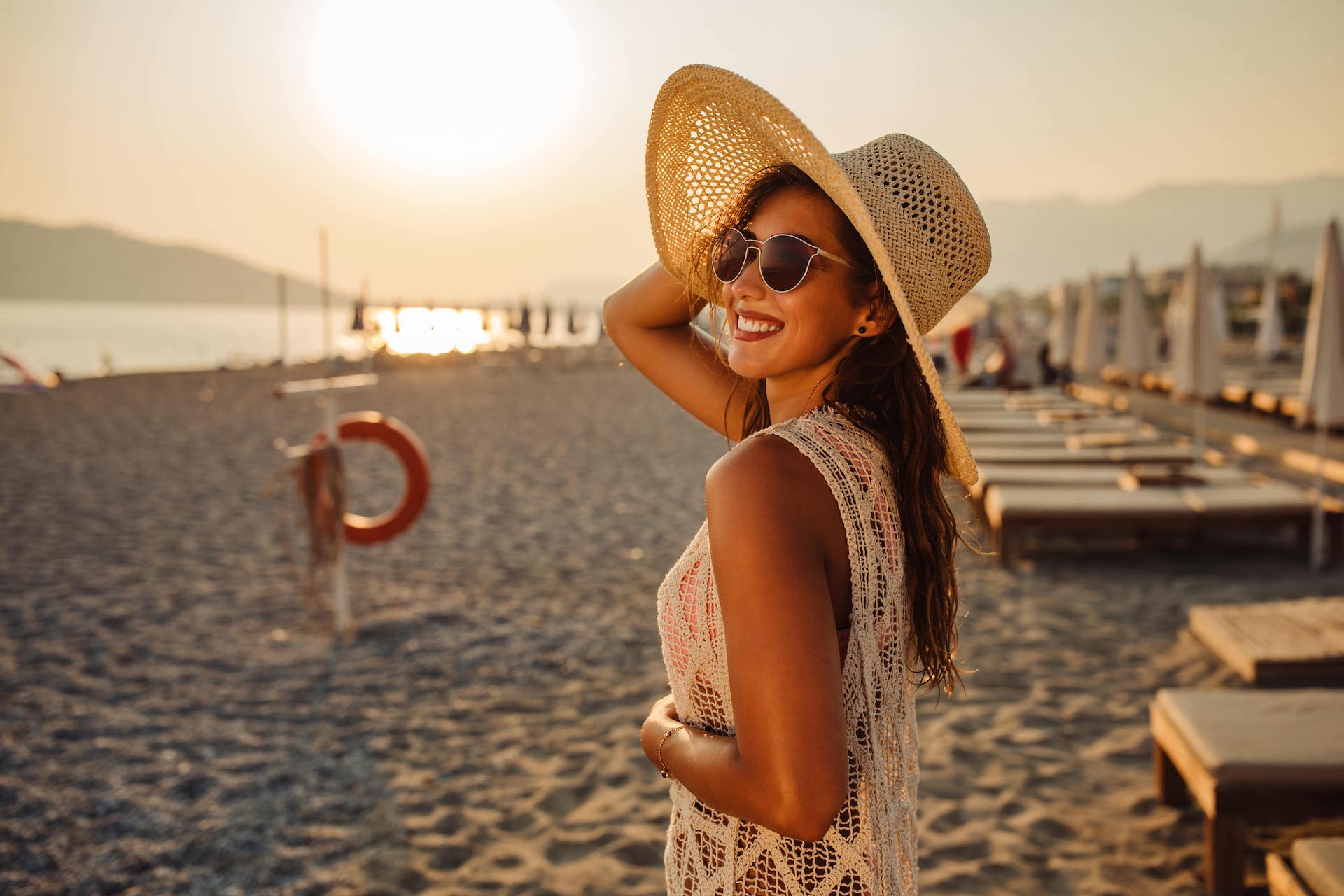 ragazza in spiaggia