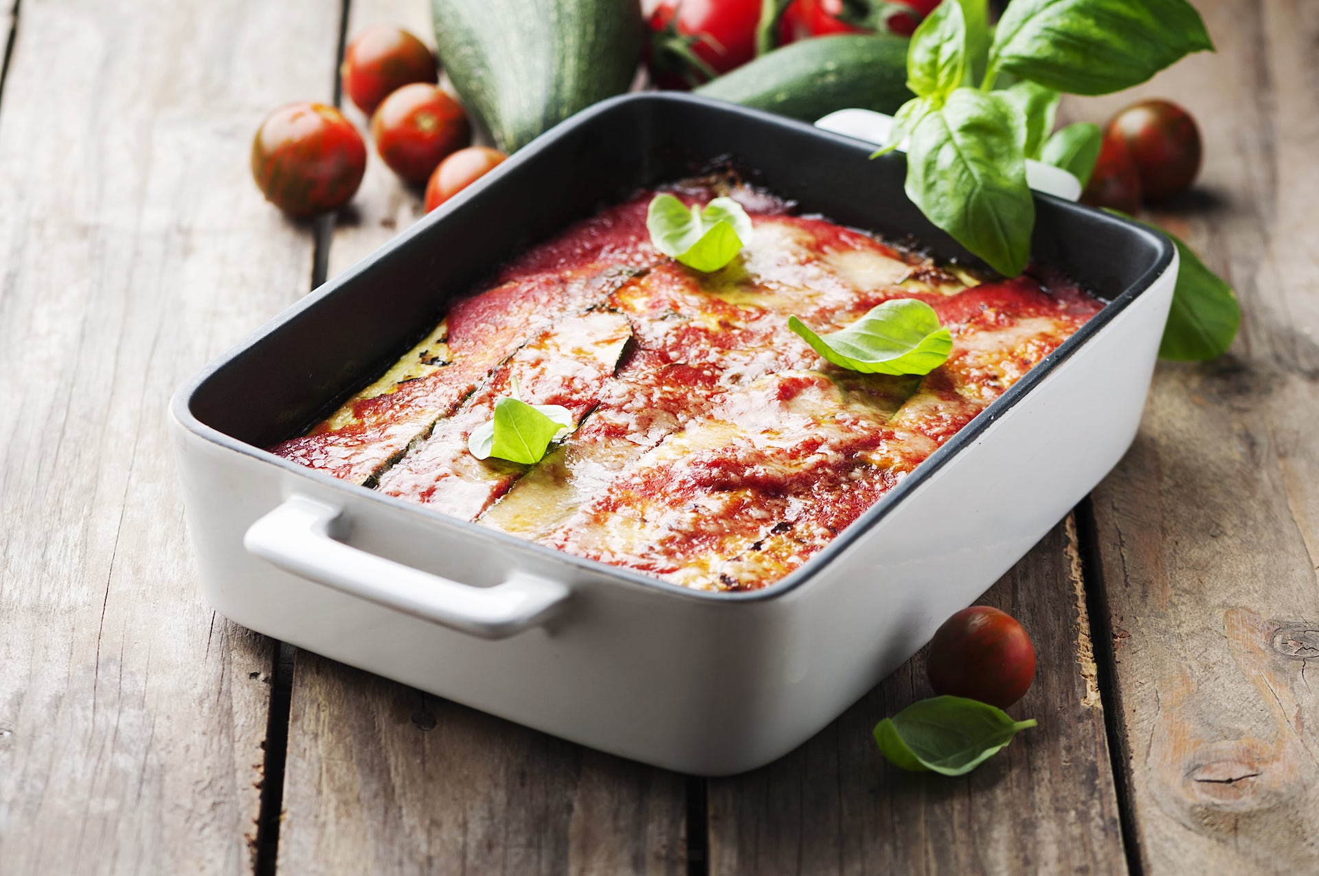 parmigiana di zucchine e melanzane