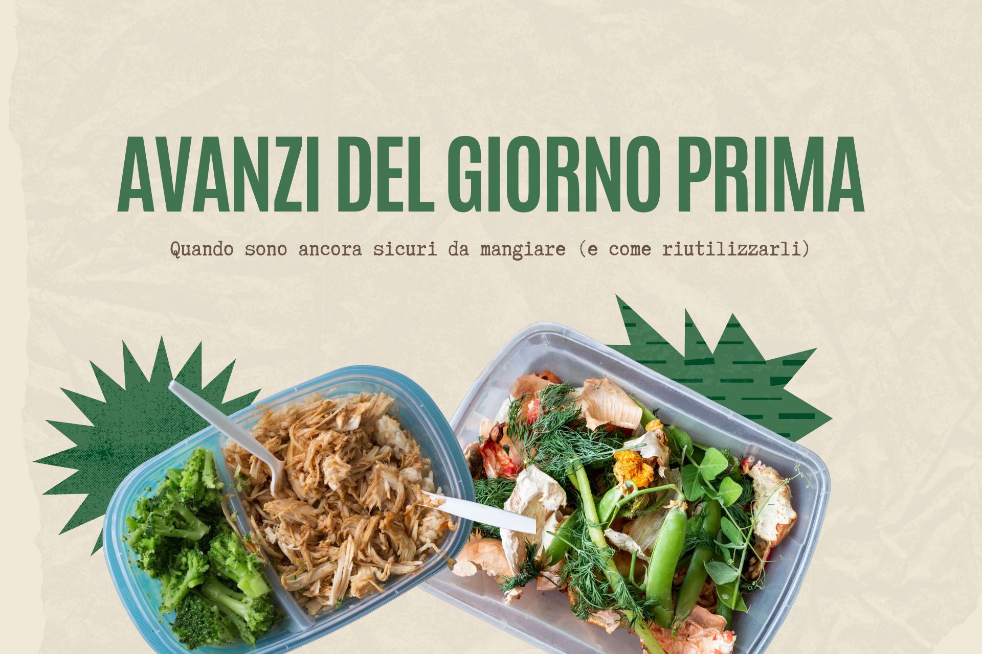 riciclare avanzi del giorno prima