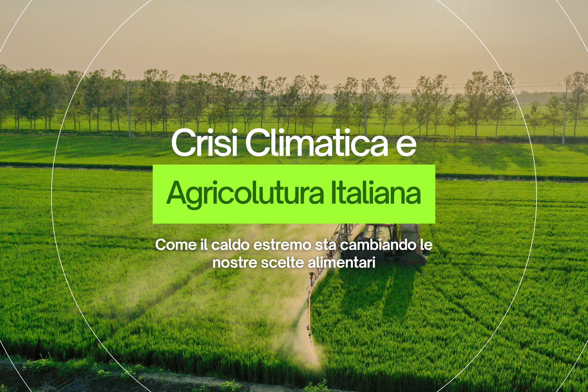 crisi climatica e agricoltura italiana