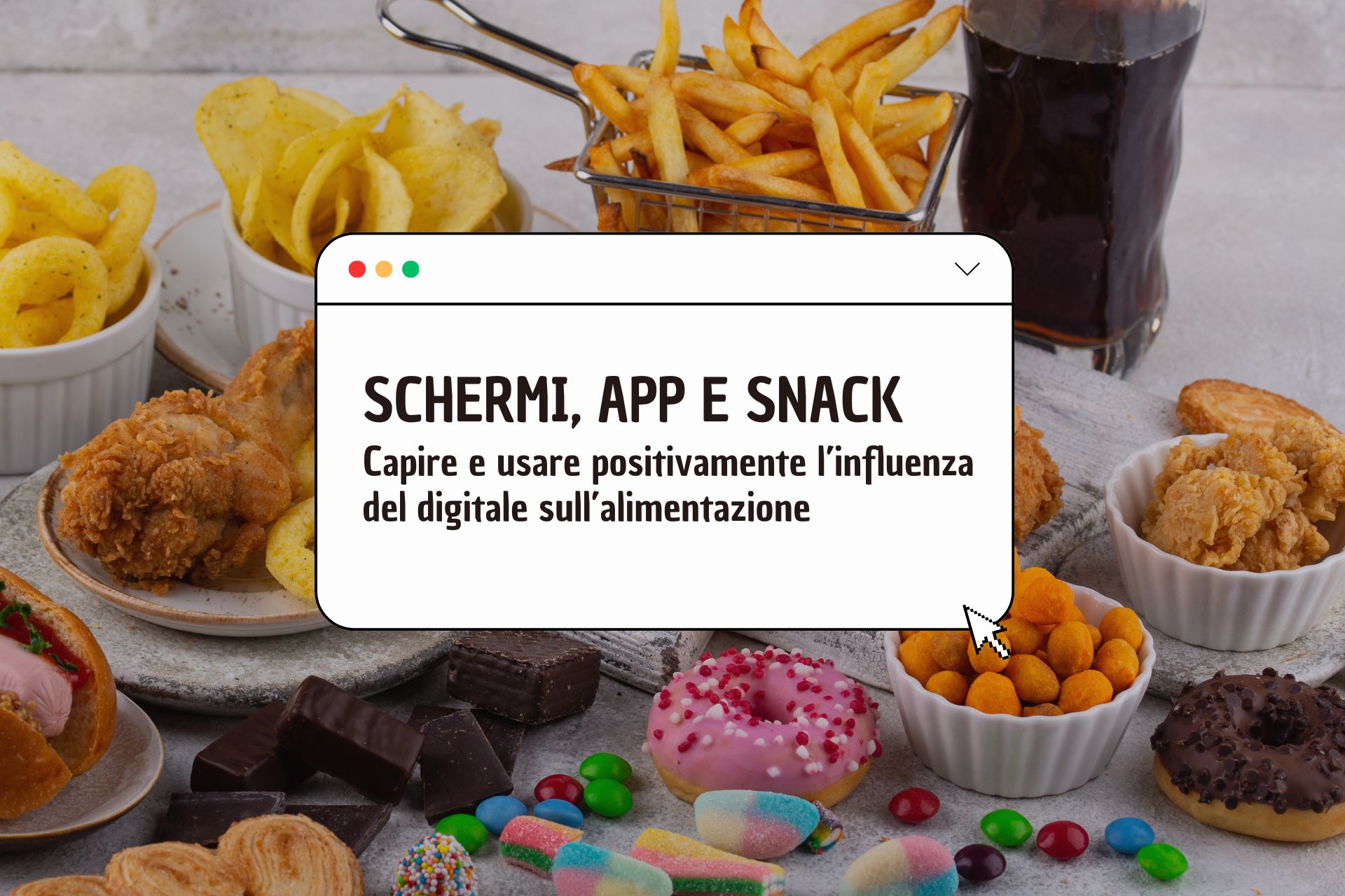 influenza del digitale sull’alimentazione dei bambini