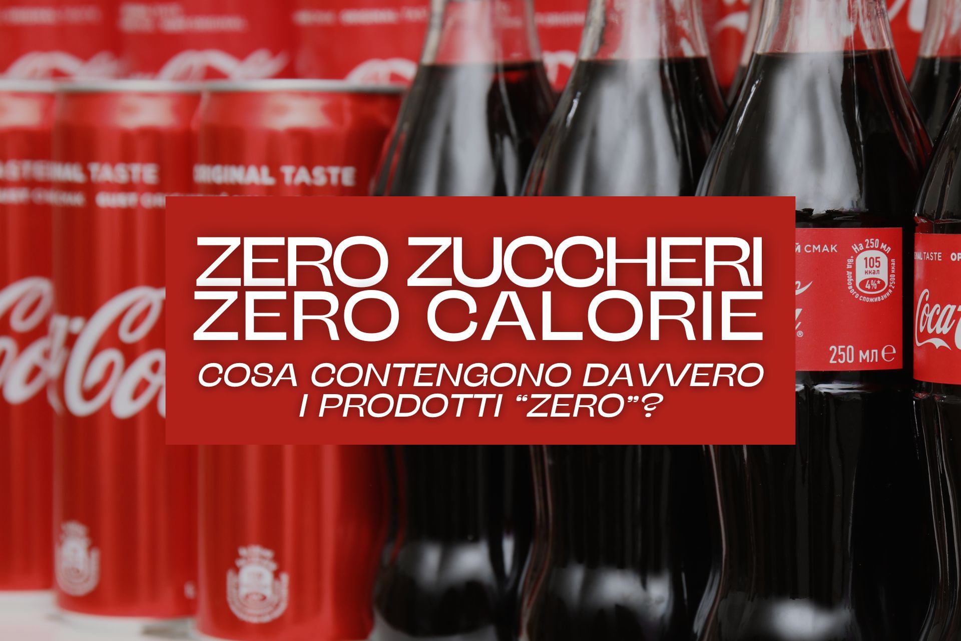zero zuccheri zero calorie